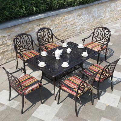 China Modern Heavy Duty Furniture Market Modern Heavy Duty Furniture Market Rustproof Cast Aluminum Cast Aluminum Patio Bistro Set for sale