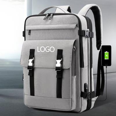 China With usb factory bulk sale smell proof luxury smart custom logo waterproof nylon laptop backpacks bags backpack with usb charging port for sale