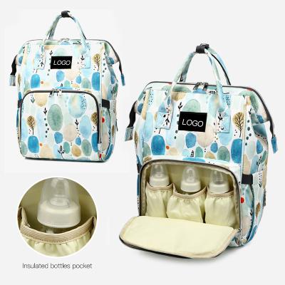 China With USB Wholesale Design New Moms Push In Bag Waterproof Portable Felt Mummy Backpack Diaper Baby Diaper Carrier Child Travel Mommy Bag for sale