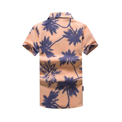 China Factory Breathable Custom Mens Casual Button Down Short Sleeve Hawaiian Shirts For Mens Latest Mens T Shirts for sale