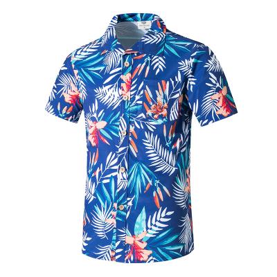 China Wholesale Breathable Mens Flower Print Custom Shorts Gain Casual Shirt Cheap Price for sale