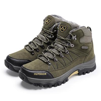 China Men's shoes climbing ankle boots winter waterproof durable trekking fashion increasing merrell training leather men's outdoor sneaker for sale