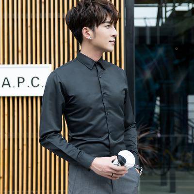 China Factory Price Cheap Men's Wholesale Polyester Fit Dress Shirts Premium Quality Slim Breathable Formal Shirts Half Sleeve for sale