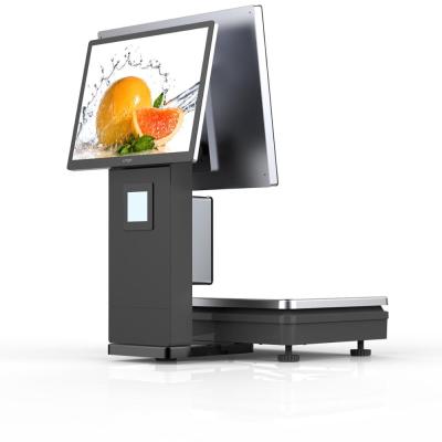 China Hot Selling Double Screen Balance Scale For Shop PC Vegetable Scale for sale