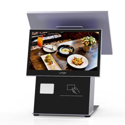 China All-in-one Stainless Steel POS Machine POS System For Supermarket Cashier Machine With Built-in Printer for sale