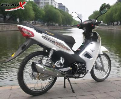 China 110cc CUB Motorcycle Max Power 4,7/8000kw/r/min Brandstoftank 4,4L Scheerrem Rood/Zwart Te koop