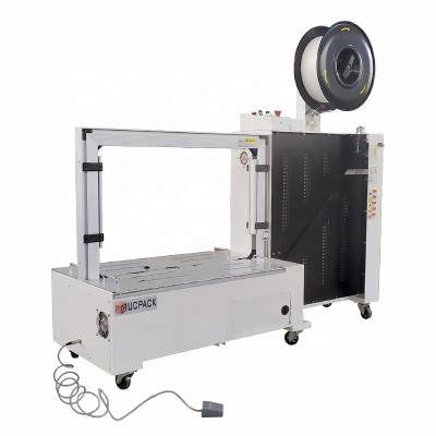 China UDB-101B PP Food Automatic Strap Down Table Arch Strapper / Strapping Machine for sale