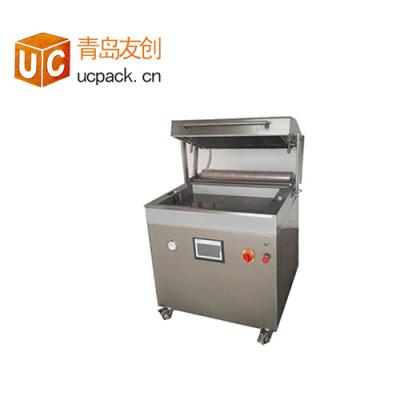 China Automatic Food Film Tray Vacuum Skin Wrapping Packaging Machine for sale