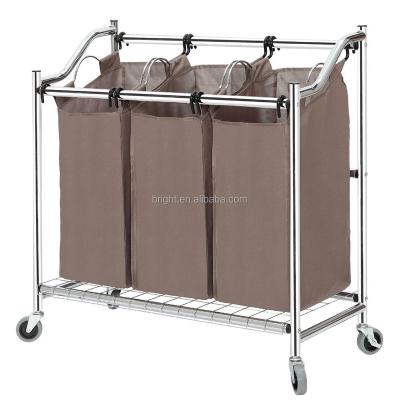 China Best Selling Foldable Laundry Hamper Portable Folding Basket With ALU Frame for sale