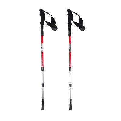 China Cork Pole Walking Poles 3 Section Telescopic Aluminum Trekking Pole Nordic Walking Pole for sale