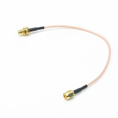 China 50Î © Female Pigtail Male To Male RP COAXIAL Connector RF Pigtail Cable Patch Cord Conductor RF Coaxial Cable for sale