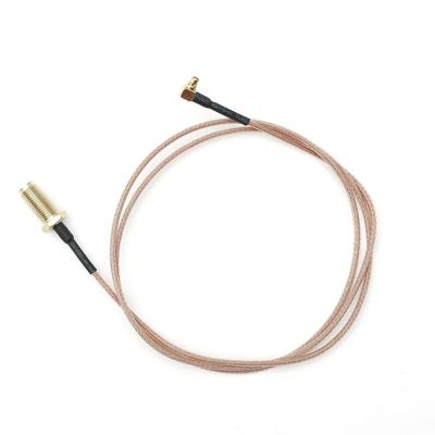 China Elbow Male to Female Wifi GPS 4G Antenna Extension Cable Adapter Cable Coaxial Antenna SMA-C-KY to MMCX-C-JW for sale