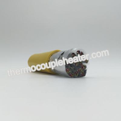 Chine Isolé 15 paires de couple thermoélectrique tordu par KX de câble d'extension, fil d'extension de thermocouple à vendre