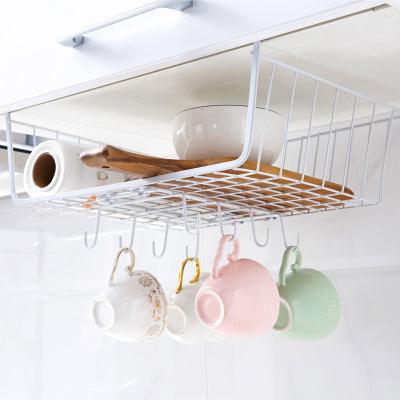 China Sustainable Household Kitchen Multifunctional Cup Holder Cling Film Shelf Cabinet Embedded Storage Racks for sale