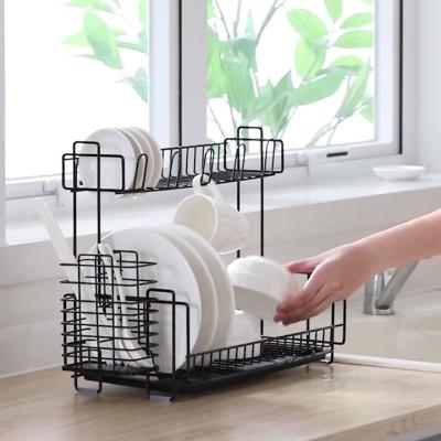 China Multi-functional Household Dish Rack Cup Holder Chopsticks Storage Bucket Storage Bucket Kitchen Utensils Storage Rack for sale