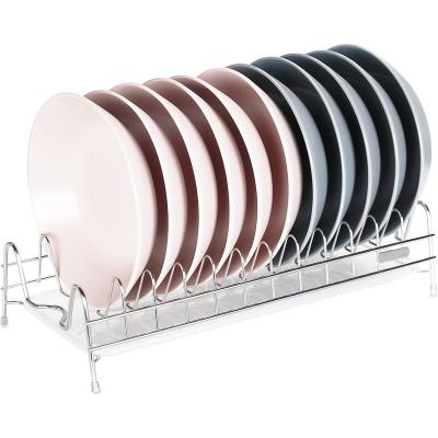 China Workable Dish Rack Kitchen Rack Drain Basket Dish Rack 304 Stainless Steel Single Layer Set For Drying And Putting Leaking Basket for sale