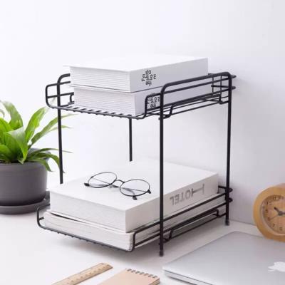 China Single Stocked Basket Office Shelving Kitchen Iron Storage Rack Storage Rack Laid for sale