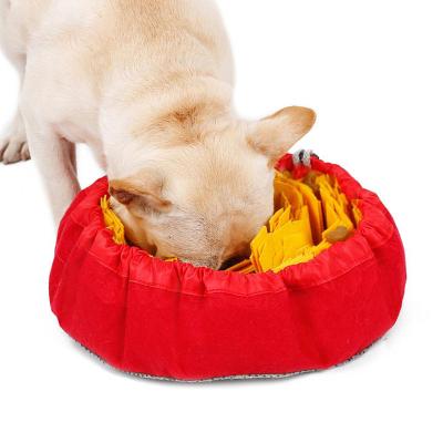 China POP DUCK Pet Dog Training Product Sustainable Smell Nose Feeding Bowls Slow Eating Dog Bowl for sale