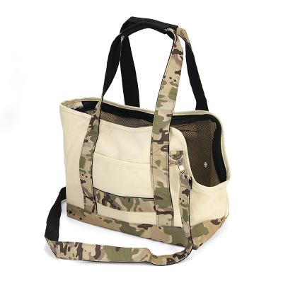 China POP DUCK Handbag Camouflage Dog Cat Travel Carrier Tote Purse Nest Viable Shoulder Bag Pet Supplies Portable Outing for sale