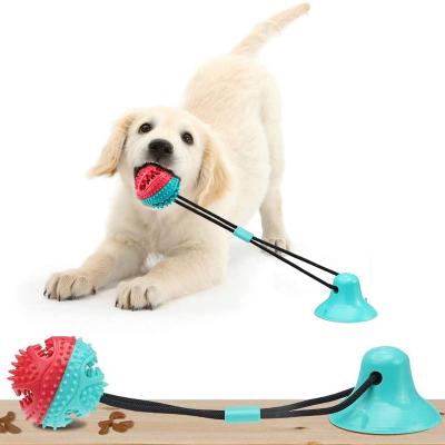 China Sustainable Interactive Rope Ball Puppy Chew Pet Toys For Teeth Cleaning Food for sale