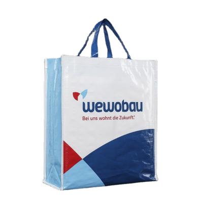 China Reclycled Best Selling Recycled Reusable Custom PP Woven Shopping Bags With Logos for sale