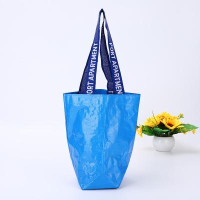 China Custom Reclycled Logo Grocery Fashion Hot Sale Reusable Tote Woven Shopping Bag for sale