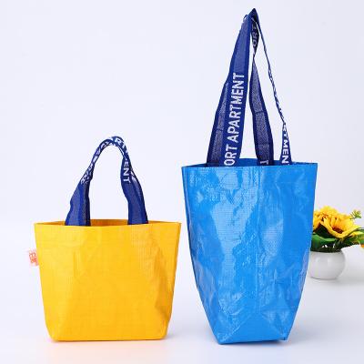 China Reclycled Waterproof Fashionable Biodegradable Reusable Woven Shopping Bags For Women for sale