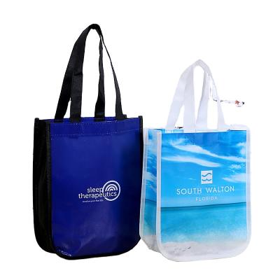 China Reclycled Personalized Promotional Reusable Foldable Laminated PP Nonwoven Making Shopping Bag for sale