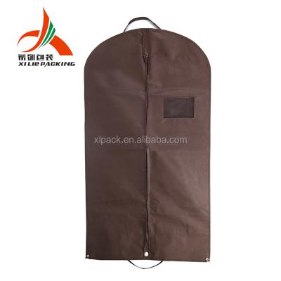 China Storage PP Non Woven Garment Bags Folding Mens Suit Cover Cloth Packaging Non Woven Bag for sale