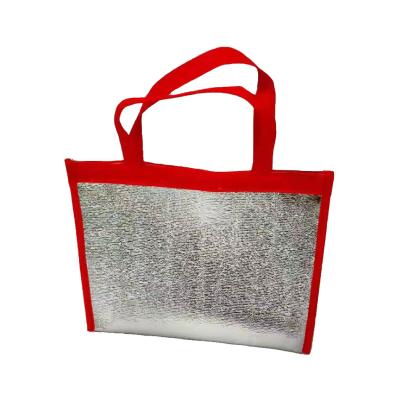 China Customized Insulated Waterproof School Fitness Aluminum Foil Cooler Lunch Box Bag For Food for sale