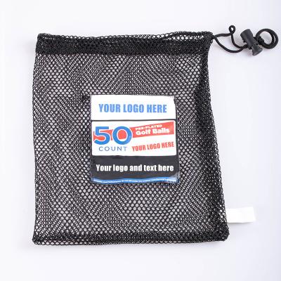 China Biodegradable Shopping Bag Drawstring Mesh Laundry Tote Bags With Promotional Custom Printed Logo for sale