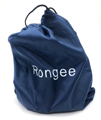 China Custom Rope Handle Logo Sports Polyester Nylon Small Drawstring Bag for sale