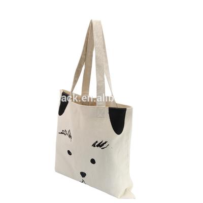 China Durable Manufacturer Custom Printed Natural Cotton Canvas Fabric Carry Tote Shopping Bag for sale