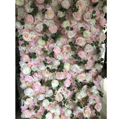 China Real Romantic Preserved Artificial Flower Wall Wedding Decor Plants and Flowers Raw Material Plastic Rose Flower Artificial Wall Decoration Rose for sale