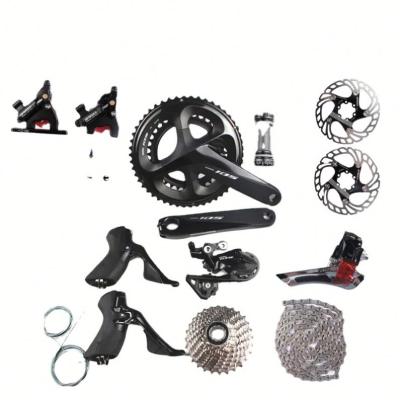 China ALLOY 105 R7000 2x11s Groupset  Disc Brake Set Crankset Cassette Derailleur Road Bike Bicycle Groupset IIIPRO Brake for SHIMANO for sale