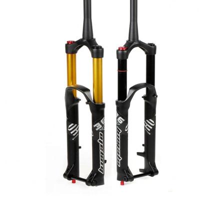 China BMX Wholesale MTB Suspension Forks Downhill Rebound Thru Axle 110MM*15MM Bicycle Front Air Fork for sale