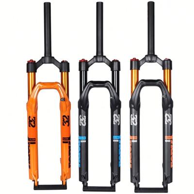 China BMX Good quality 26/27.5/29 inch Magnesium Alloy Mountain BIke Fork Quick Release Disc Brake Bicycle Air Front Fork for sale