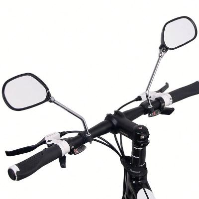 China Bicycle Handle Bar MTB Bike Wide Range Back Sight Reflector Adjustable Left Scooter E Bike Mirror Bicycle Handlebar Rear View Mirror for sale