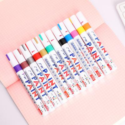 China 12 Colors Paint Permanent Marker Pen DIY Marker Pen Album Graffiti Pen Car Tire Paint Permanent Marker JL-101 for sale