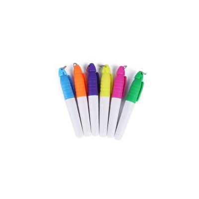 China office & Colored Permanent Mini School Markers Art Marker With Clip Key Chain for sale