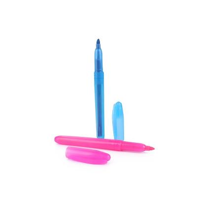 China office & School Markers Fluorescent Pen , Classic Highlighter Marker With Clip for sale