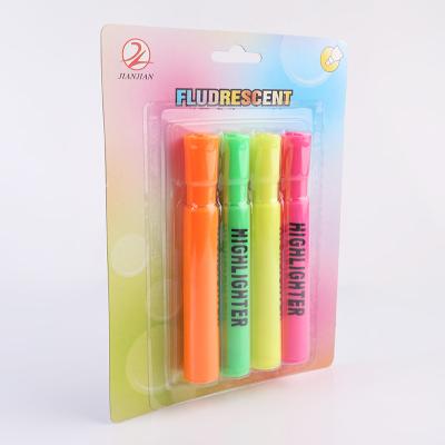 China Good quality multi-color promotional highlighter bar marker 13*1.8cm for sale