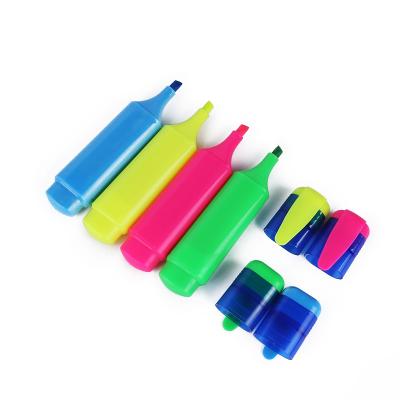 China Colorful Luminous Promotional Gifts Colorful Highlighter Bar Set Highlighter Bar Fluorescent Marker Pen For School And Office for sale