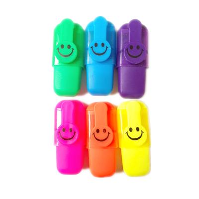 China Promotional Markers & Mini Highlighter Marker Pen For Shape Highlighter Bars Cute Student And Office Supplier for sale