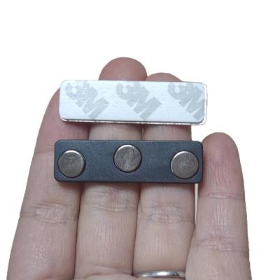 China Industrial Wholesale Magnetic Magnet 45x13mm Standard Size Name Badge Magnet for sale