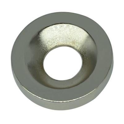 China Industrial Magnet Strong Neodymium Nickel Coating N35 Rare Earth Ring Magnet for sale