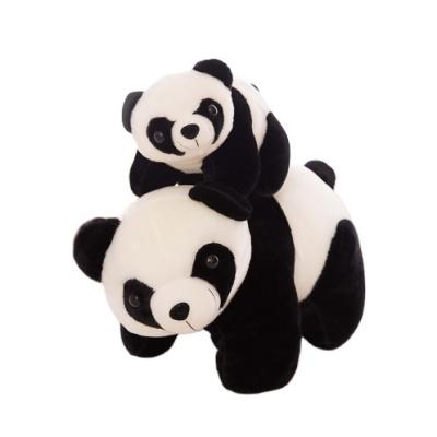 China Plush PANDA Plush Doll Riding Panda Plush Toy Cute Animal Birthday Gift for sale