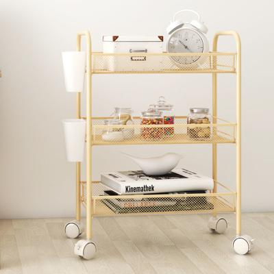 China 3 Layers Kitchen Storage Metal Racks Microwave Oven Shelf Stand Kitchen Appliances Storage Rack Cabinet Sustainable for sale