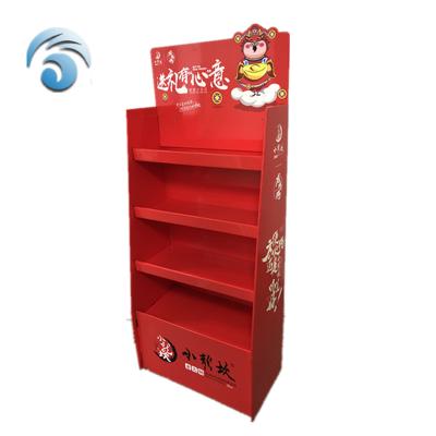 China Single Sided Advertising Brochure Paper Store Display Rack Stand Exhibition Greeting Card Product Cardboard Display Stand for sale