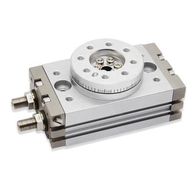 China Smc Type MSQB Series Air Hotels Rotary Cylinder , 0/180 Degree Swing Out Solid Pneumatic Rotary Table Actuator for sale